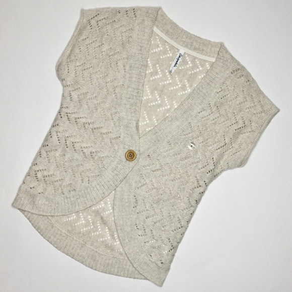 AEROPOSTALE Cardigan Sweater Sz Small Cream Ivory - Picture 2 of 8